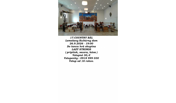 17. Country bal - Lemešany