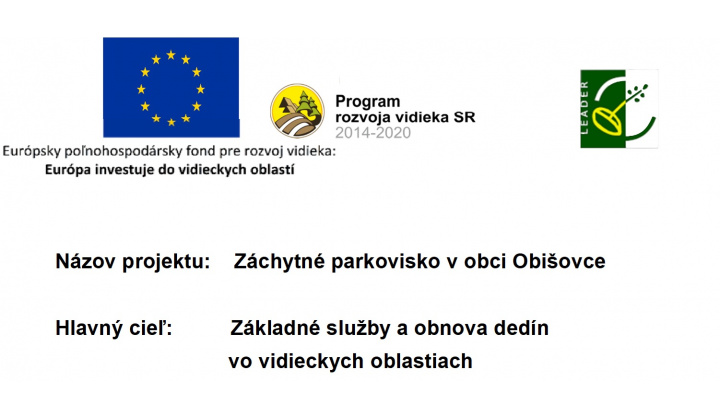 Výstavba - záchytné parkovisko v obci Obišovce