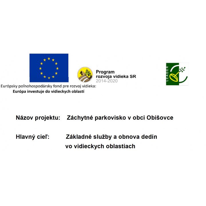 Výstavba - záchytné parkovisko v obci Obišovce